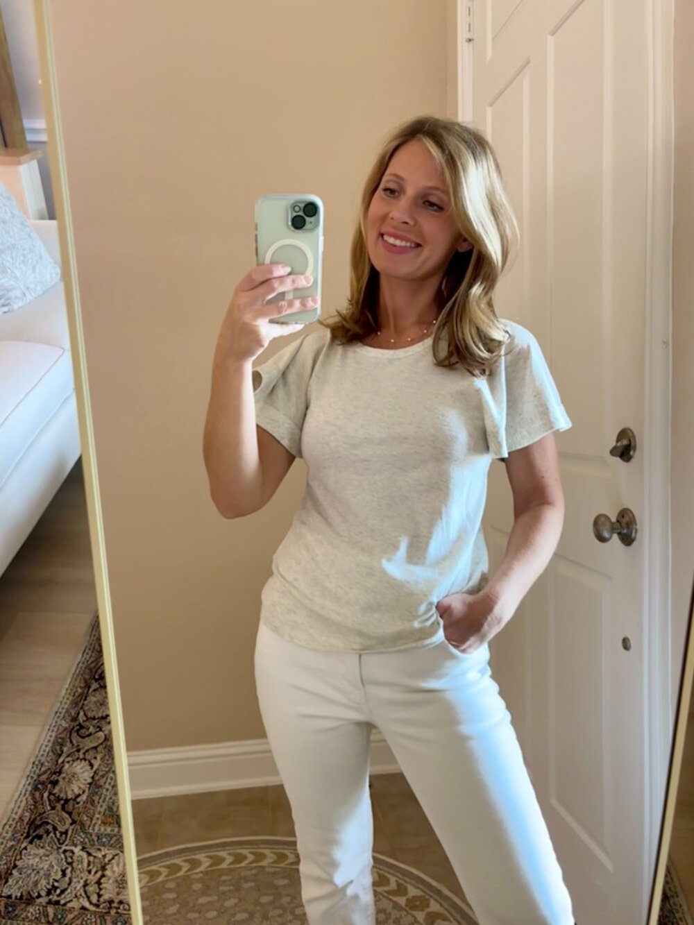 A Loves A Ruffle Tee